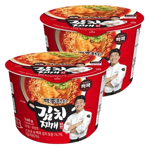 白種元泡菜鍋拉麵杯麵